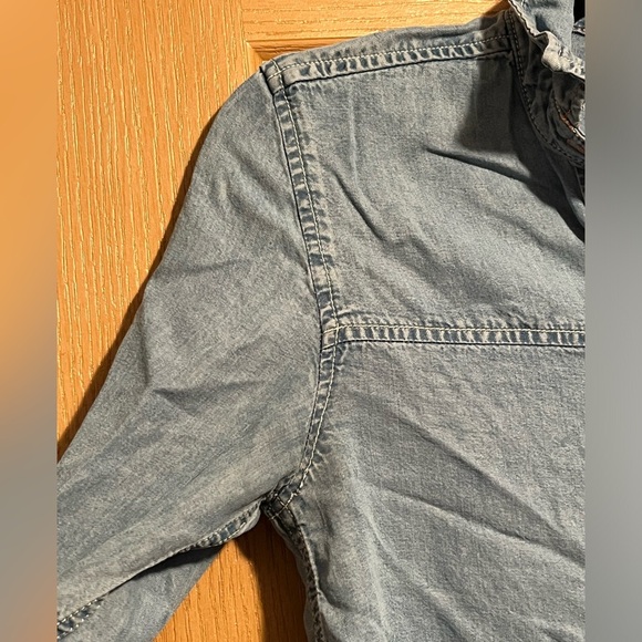 Anthropologie Holding Horses Chambray Tunic Button Down Shirt - Picture 7 of 10